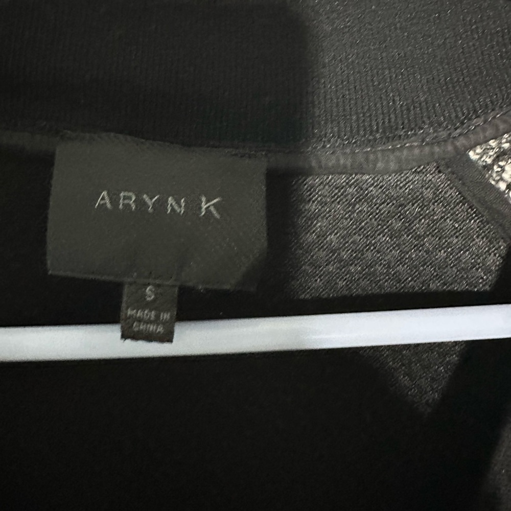 Aryn K Black and Gray Textured Jacket - Picture 5 of 6